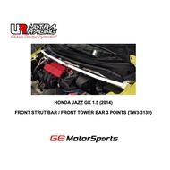 HONDA JAZZ GK 1.5 (2014) - ULTRA RACING SAFETY BAR : FRONT STRUT BAR / FRONT TOWER BAR 3 POINTS {TW3