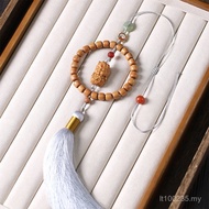 Decorative Pendant Car Hanging Barbie Long Car Sandalwood Rearview Mirror Tassel Green Tara Car Inte