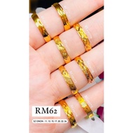 ZHULIAN ORIGINAL Cincin Belah Rotan (Catalog 1) - Gold Plated 999