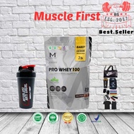 (12/23 Servings ) Muscle First M1 Pro Whey 100 2lbs 900gram bpom & Halal