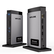 WAVLINK Belt PD3.1 140W Charging11Combination1 USB C Docking Station Dual8K HDMI+8K Display Port