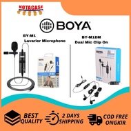 BOYA BY-M1 BY-M1DM Dual Mic Lavarier Microphone Condenser Microphone