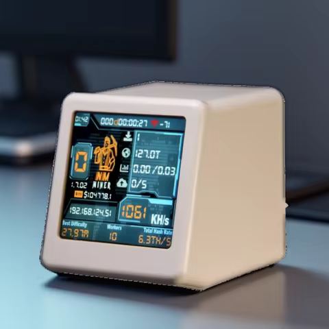 NMMiner Officail Corlorful Smart TV 1000KH/s better Nerdminer v2 ESP32 BTC SOLO Lottery Miner & Smar