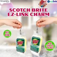 Scotch-Brite Tough Clean Scrub Sponge SimplyGo EZ-Link Charm – Ezlink, Ez-Link, Ez Link, MRT & Bus C