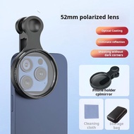 52mm mobile phone photography polarizing filter lens filter clip CPL polarizing filter to eliminate 