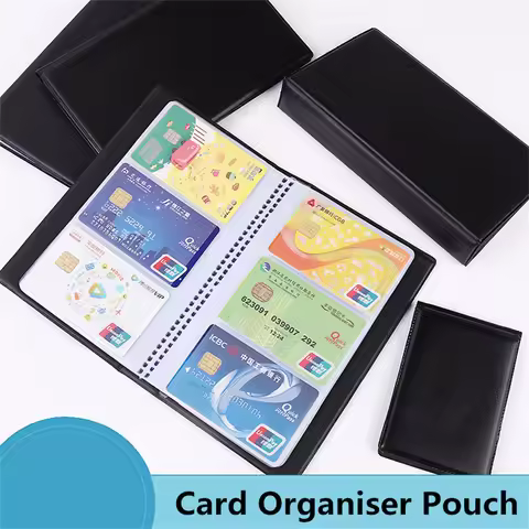 40~300Slots Card Album PU Cards ID Credit Card Holder Book Case Organizer Business Cards ID Containe