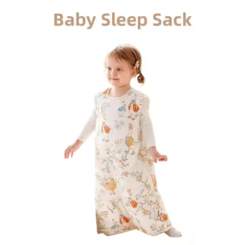 AIBEDILA Baby Sleep Sack Cotton Newborn Sleeveless Sleep Bag Soft Cozy Kids Wearable Blanket Boys Gi