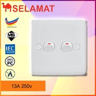 [BORONG] switch 2 GANG 1 WAY SIRIM JKR SELAMAT 2K-102 2G1W 1 2 3 4 5 gang gangs ways mind crown clip