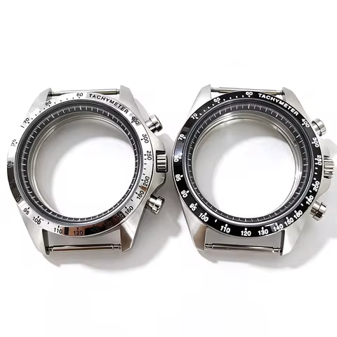 39mm VK63 Watch Case Chronograph No logo For SLGC007 Grand Seiko Evolution 9 Collection Quartz Movem