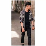 Outer Kimono Tenun / Kimono Tenun Wanita / Kimono Tenun Pria