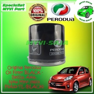 Original Perodua Oil Filter BLACK - Bezza, Axia, New Myvi 15601-P2A12-TL (BLACK)