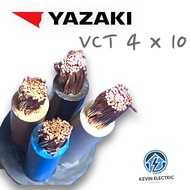 YAZAKI สายไฟ VCT 4 x 10 mm2 450/750V ROUND AND   FLEXIBLE CONDUCTOR CABLE