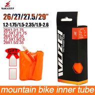WUZEI Mountain Bike Ultralight Inner Tube+Tire patch 26/27.5/29x1.2/1.75/x1.5/2.35 FV 48MM MTB Bike 