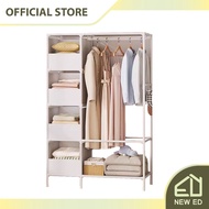 Newed Bedroom Open Double Wardrobe Frame Iron Thickened