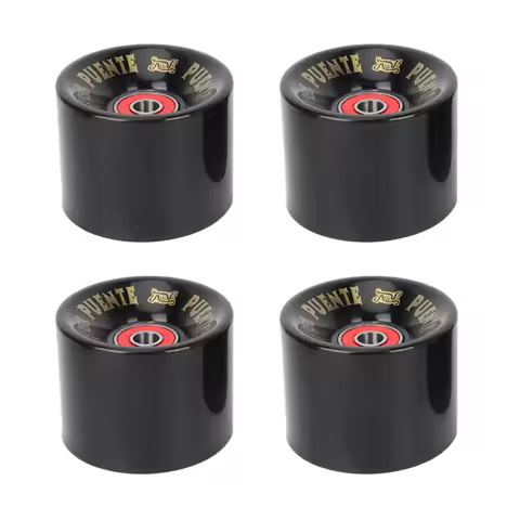 PUENTE 4Pcs/Set Cruiser Skateboard Wheels PU Wheels Long Board Cruiser Wheels with ABEC-9 Bearings