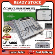 CROSSFIRE A800 4S Series DSP Amplifier 4 In 8 Out Built In 31 Band EQ Built-In Media Player Optical 