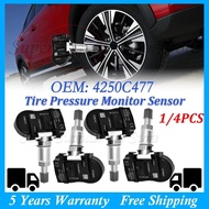 1/4PCS Car Tire Pressure Monitoring System Sensor TPMS 433MHz FOR MITSUBISHI ASX LANCER OUTLANDER LA