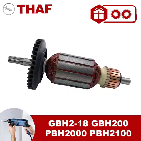 AC 220V 240V GBH2-18E GBH2-18RE GBH2-18 Armature Rotor For BOSCH Hammer Drill Spare Parts Rotary Ham