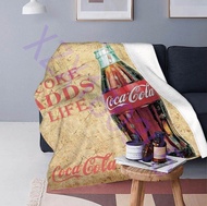 Coca Art Cola Cool CokeS xzx180305 Throw Blanket Fuzzy Warm Throws For Winter Bedding 3D Printing Soft Micro Fleece Blanket 06