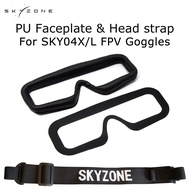 Skyzone SKY04X/L FPV Goggles Head Strap Faceplate Mask PU Pad with Magic Stick Loop Tape