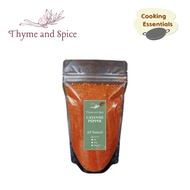 Thyme &amp; Spice Premium Cayenne Pepper Powder 50g, 100g, 200ml Bottle, 250g