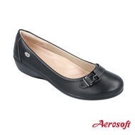 Aerosoft (แอโร่ซอฟ) รองเท้าคัชชูเพื่อสุขภาพ รุ่น Arch support (หนุนอุ้งเท้า) CW3131 รองเท้าคัชชูสีดำ