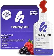 Liquid Gel Multivitamin - Healthycell Bioactive Multi | for Women, Men | Vitamin D3, B12, A, E, K, C