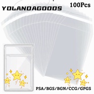 YOLA 100 Sheets PSA BGS Slab Sleeve, Durable Strong PSA BGS Card Brick Film,  Transparent Waterproof