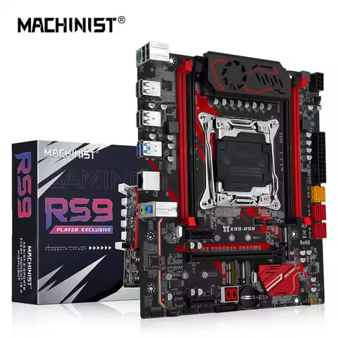 MACHINIST X99 RS9 Gaming Motherboard LGA2011-3 Intel Xeon E5 V3 V4 series CPUs and DDR4 RAM M.2 NVME