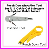 PUNCH DOWN TOOL / INSERTION TOOLS FOR RJ11 Cat5e Cat6 Network Telephone Cable Socket
