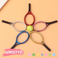 UMISTYDREAMUM9U 1 Set Miniature Tennis Racket 1/6 1/12 Doll Tennis Racket Children Garden Gift Mini 