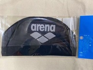 【ARENA】全新現貨 日本製網帽 訓練用舒適不勒 尺寸L BSV 黑底銀字 ARN-6414 泳帽 游泳 泡湯 競泳 戲水