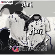 2023 CHOII Baju Tshirt Lelaki Thailand Viral Jersey Ootd Collar Blvckroseapparel Polo Shirt Sublimat