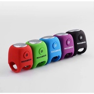 ROCKBROS 90 dB Electric Bike Horn with Silica Gel Ring, 3 Sound Voices, IPX4 Waterproof