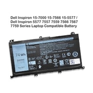 Dell Inspiron P57F P65F P65F001 15-7000 71JF4 7559 7567 7759 Notebook Laptop 357F9 Battery Bateri 74