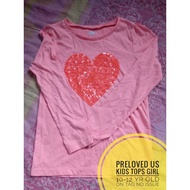 Preloved US Kids tops girl 10-12 yr old on tag no issue