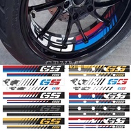 Motorcycle Wheel Hub Rim Sticker Decoratio Decals Fit For BMW GS R1200GS R 1250 GS Adventure ADV
