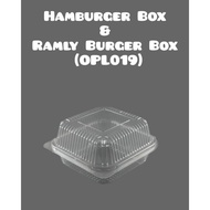 Hamburger Box & Ramly Burger Box (OPL019) |  Bekas Burger | Takeaway Food Container for Burger, Bake