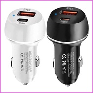 Car Charger Double Port USB Charger 60W USB Car Charger PD Fast Charging Car Charger Type-C USB Char