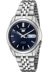 Seiko 5 SNK357K1 SNK357K SNK357 Analog Automatic Blue Dial Stainless Steel Men's Watch