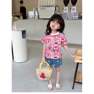 KATUN Twinkle Margie Kuromi Lotso T-Shirt Girls Soft Cotton T-Shirt KUROMI LOTSO Children's Clothing