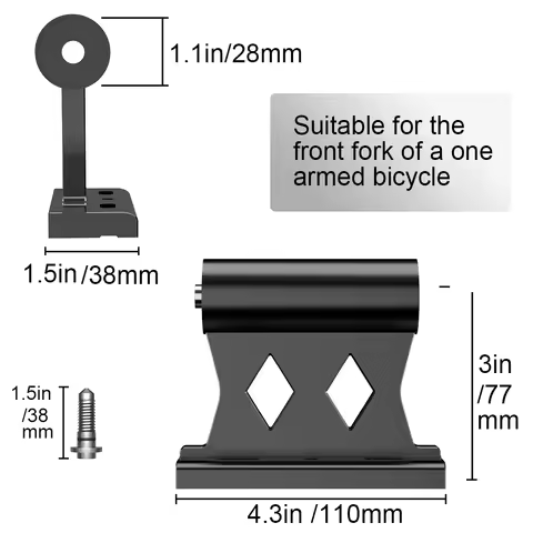 For Cannondale Lefty Fork Adapter Roof Rack Lefty 1.0, 2.0, 3.0, Ocho, Olive High-Strength Steel Qui