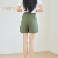 Eyouth 20168 Women Casual shorts Utility Pleat Shorts