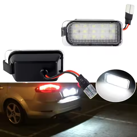 LED Car Number License Plate Light for Ford Ranger Edge Escape Galaxy 2 3 S-MAX B-Max Fusion Escape 