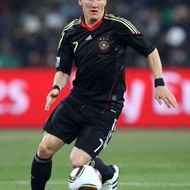Jersey Original Jerman Away 2010 + Signature by Bastian Schweinsteiger. Nameset Remake