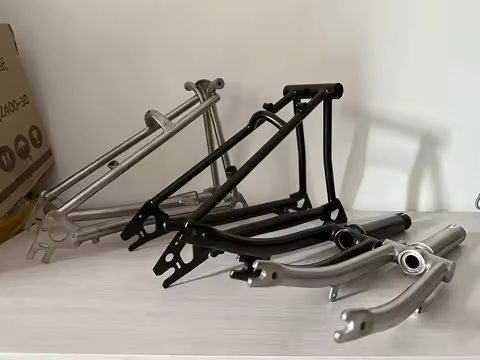 Titanium-dx Titanium Front Fork and Rear Traingle for Brompton C line
