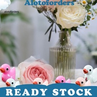 Cancer Awareness Duck Ornament Breast Cancer Mini Duck Figurine 60pcs Breast Cancer Awareness Mini D