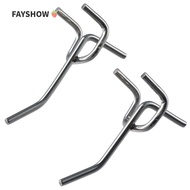 FAYSHOWSG Pegboard Hooks, Silver Display Hooks, Retail Shop Peg