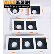 Wynn Design [Eyeball Casing] With GU10 Holder Bulb Single Double Triple Recess Downlight Eyeball Fitting (619-Series)