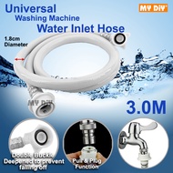 MYDIYHOMEDEPOT - Washing Machine Inlet Hose Universal Washing Machine Pipe Inlet Hose With Connector
